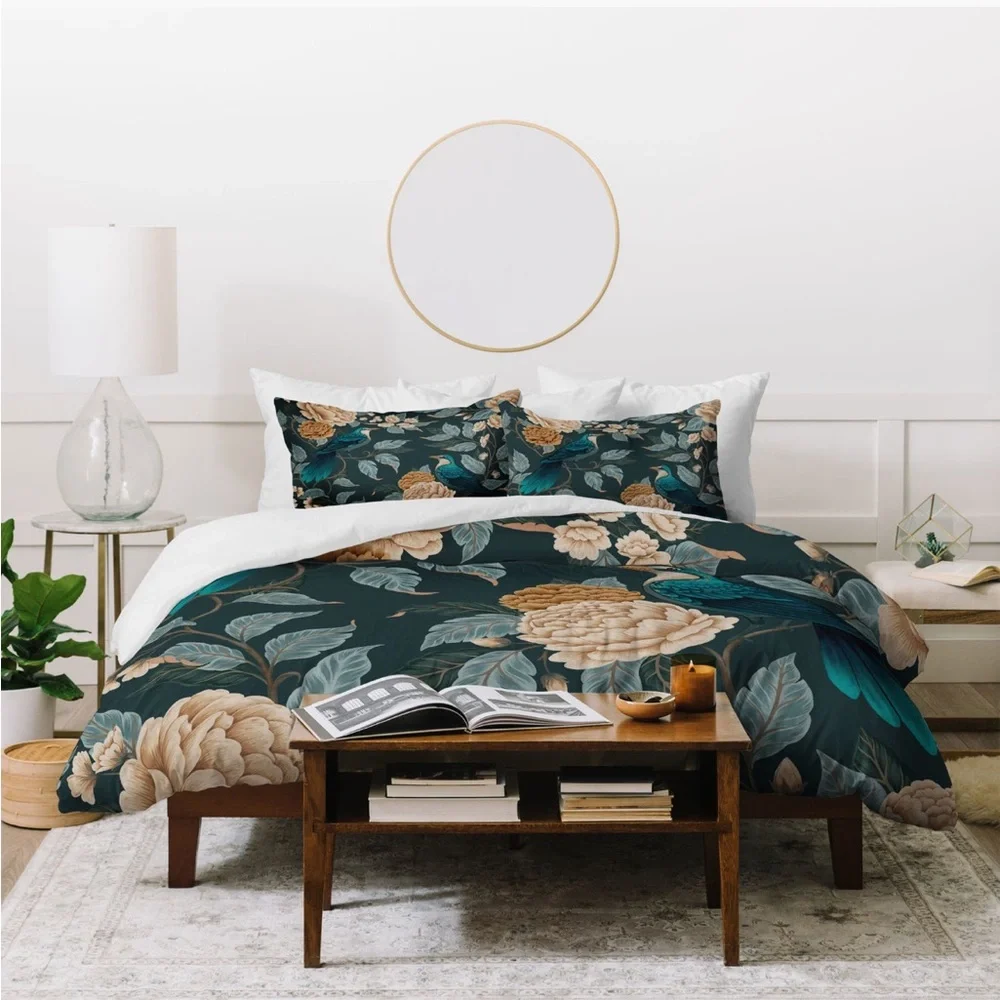 NWOT DENY DESIGN Duvet Covet & Shams Queen Size
